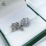  EX271 5.4mm Bông tai hoa đôi 