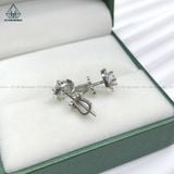  EX230 4mm Bông tai 10 cánh tròn 