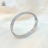  B825 Vòng tay FULL 2 hàng tấm CZ 