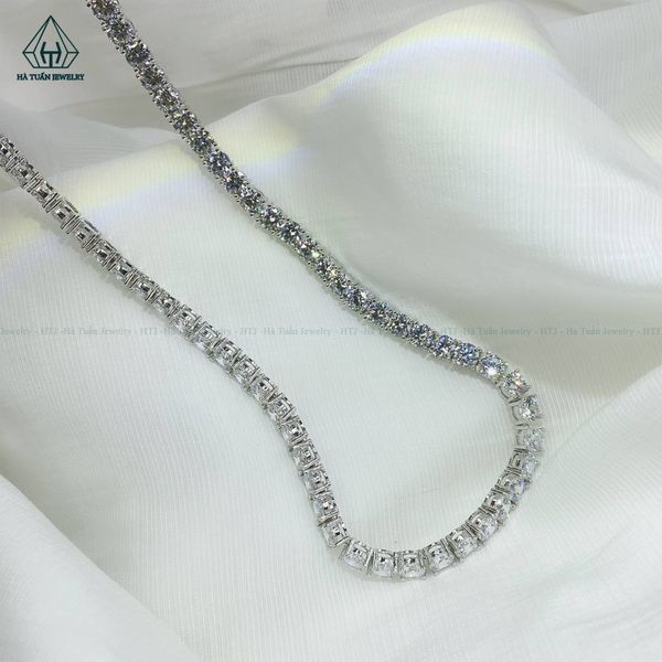  NCX085 5mm Dây chuyền full đá CZ 