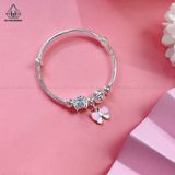  BGB109 Vòng cứng charm nơ rơi 