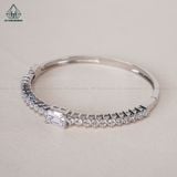  BGX151 Vòng cứng đính đá gai phối mặt đá 