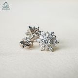  EG106 VT14K 4mm Bông tai Hoa tuyết 