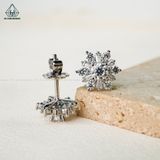  EG106 VT14K 4mm Bông tai Hoa tuyết 