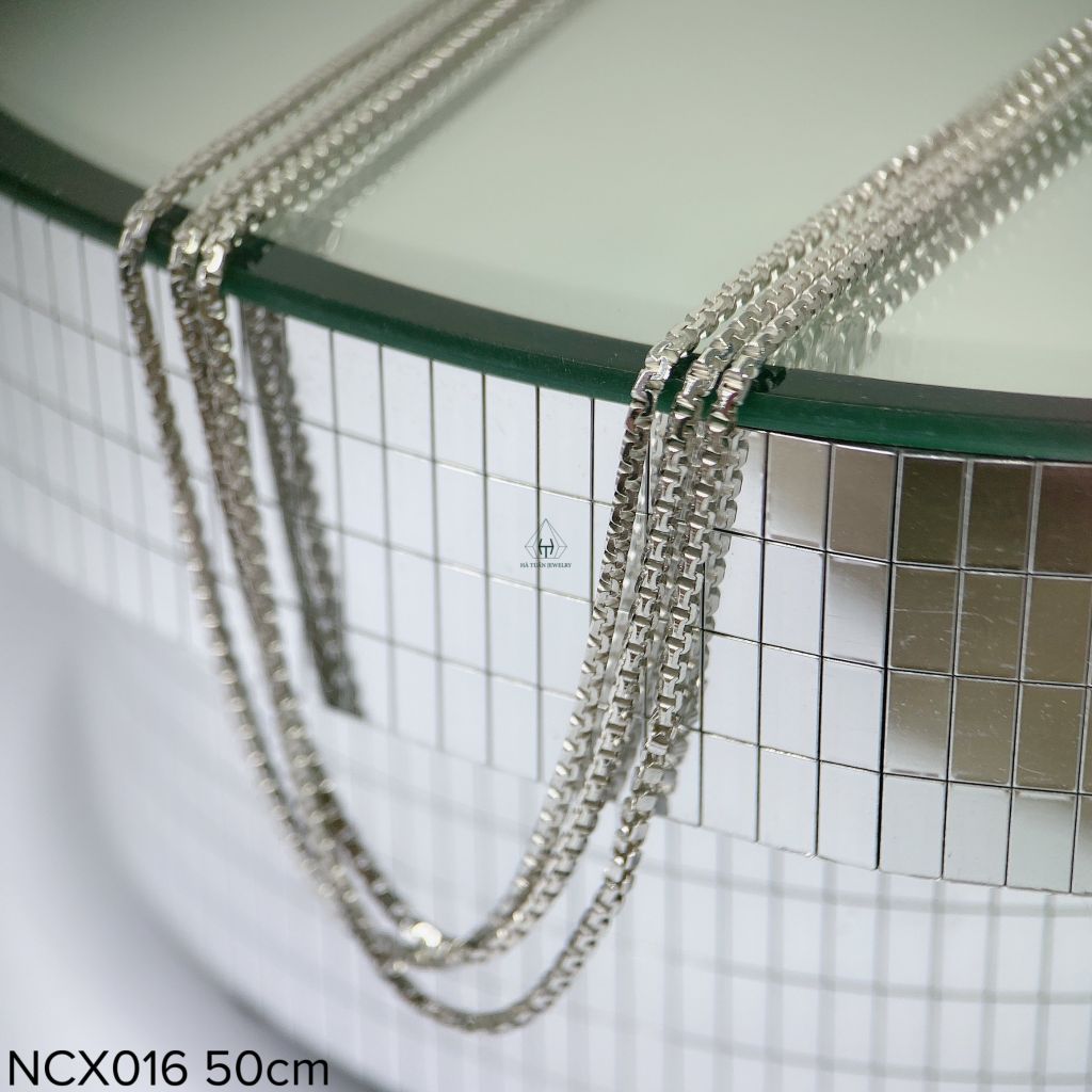 NCX016 1.5mm Dây chuyền hộp ZIGZAG