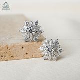  EG106 VT14K 4mm Bông tai Hoa tuyết 