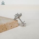  EG106 VT14K 4mm Bông tai Hoa tuyết 