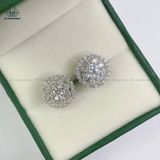  EX227 4.5mm Bông tai hoa viền tròn 
