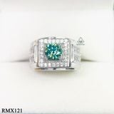  RMX121 7mm Nhẫn nam viền đá 