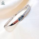  BGX151 Vòng cứng đính đá gai phối mặt đá 
