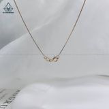  NC179 Dây chuyền xi vàng hồng 