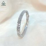  B825 Vòng tay FULL 2 hàng tấm CZ 