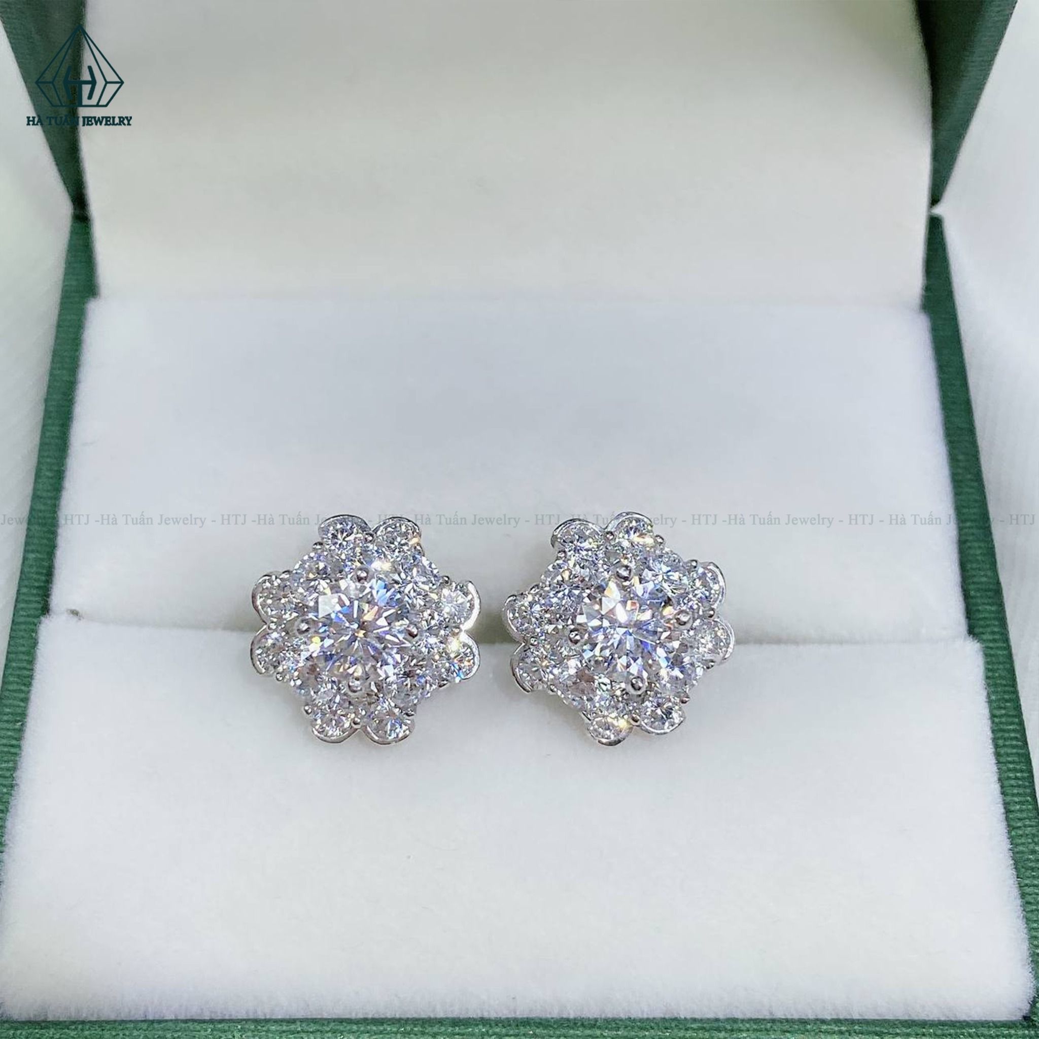  EX271 5.4mm Bông tai hoa đôi 