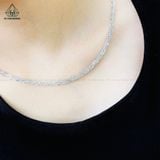  NCX038 4mm Dây chuyền vuông xoắn móc máy 