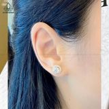  EX300 6mm Bông tai tròn Halo 