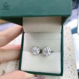  EX284 8.1mm Bông tai hoa cánh lá 