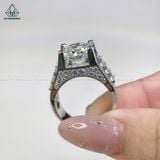  RMX083 12mm Nhẫn nam phối baguette 