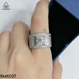  RMX037 6mm Nhẫn nam viền baguette 