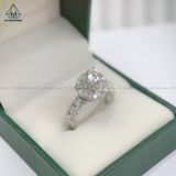  RX319 5.4mm Nhẫn nữ phối tấm baguette + tròn 