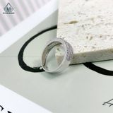  RX262 Nhẫn phối baguette + nửa tấm tròn 