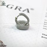  EX144 Bông tai khoen Full Mois 