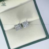  EX223 Bông tai vuông Princess 5*5mm 