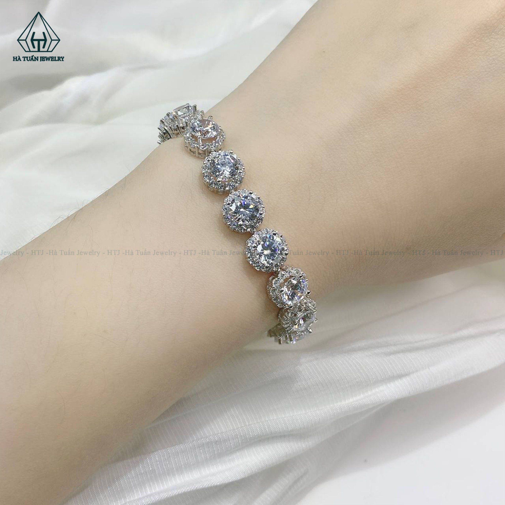  BGX165 Lắc tay 6mm full đá CZ 