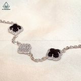  B864 Lắc tay Van xen kẽ mã não viền đá 