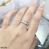  RX250 Nhẫn Full 1 hàng Baguette 