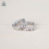  E987 Bông tai khoen đá 