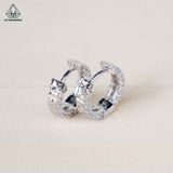  E987 Bông tai khoen đá 