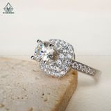  RX356 7.2mm Nhẫn nữ mặt vuông 