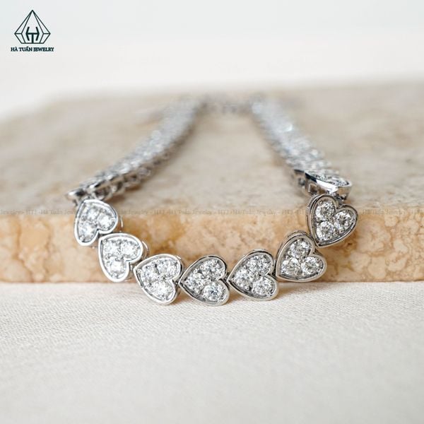  BWG006 VT14K Lắc trái tim 