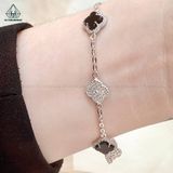  B864 Lắc tay Van xen kẽ mã não viền đá 