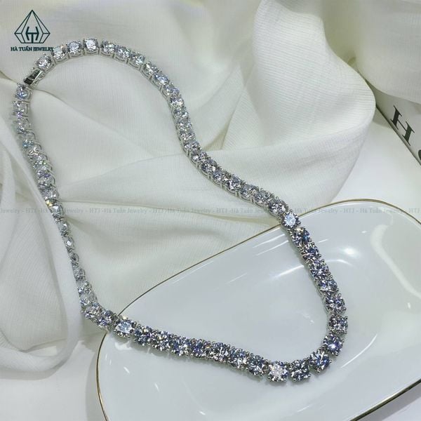  NCX085 7mm Dây chuyền full đá CZ 