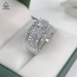  RMX149 8mm Nhẫn nam viền baguette 