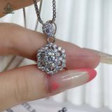  PX125 6mm Mặt dây chuyền lục giác đá 