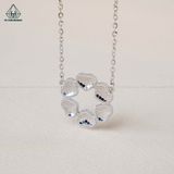  N558 Dây liền viền 6 trái tim móc vảy cá 