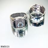  RMX121 7mm Nhẫn nam viền đá 