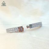  B825 Vòng tay FULL 2 hàng tấm CZ 