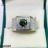  RMX059 7.2mm Nhẫn nam viền đá 