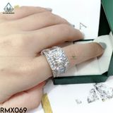  RMX069 9mm Nhẫn nam viền baguette 