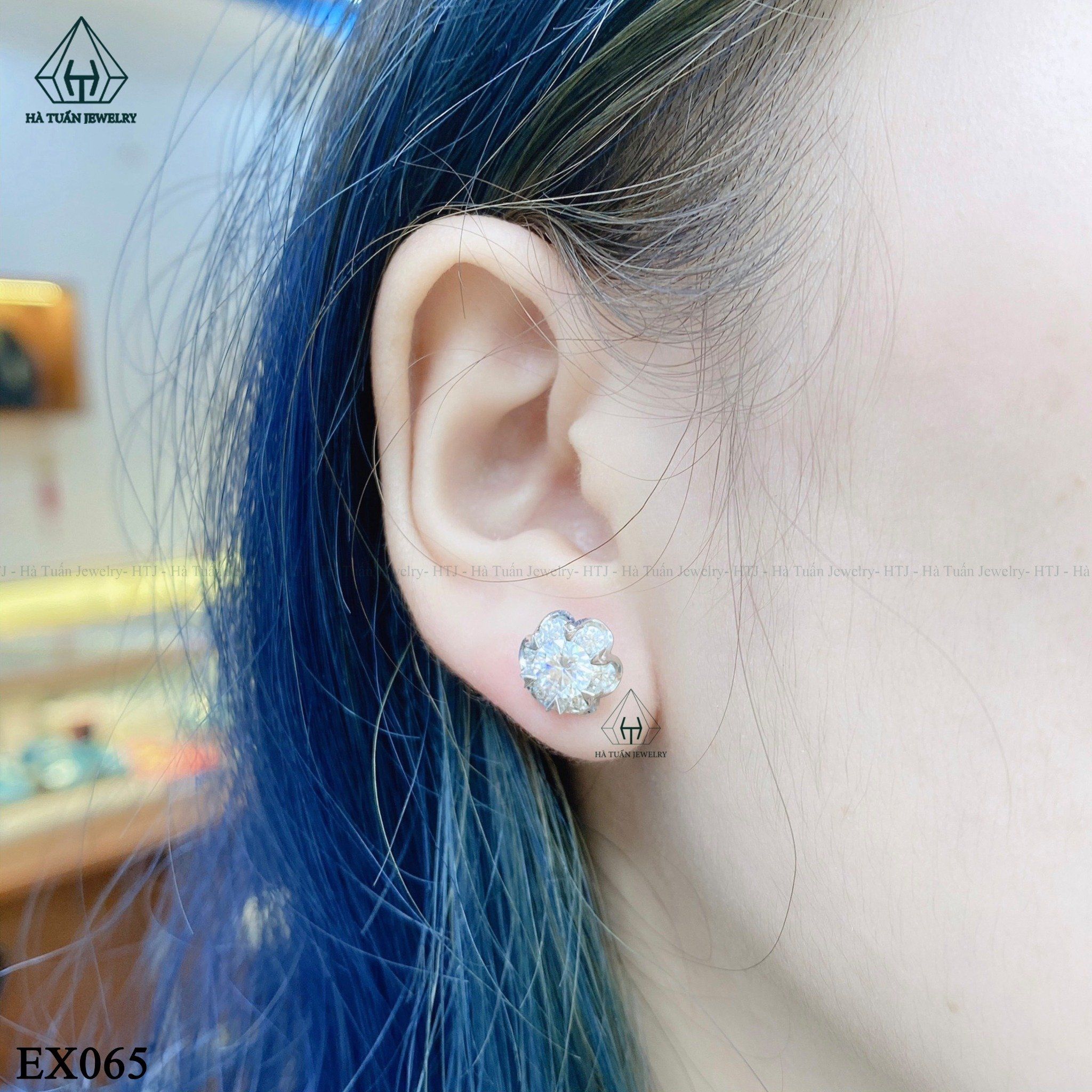  EX065 FULL MOIS 5.4mm Bông tai hoa 