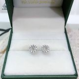  E885 Bông tai hoa tròn 