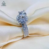  RX417 6mm Nhẫn nữ viền tròn 