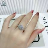  RX260 FULL MOIS 7mm Nhẫn nữ viền hoa 