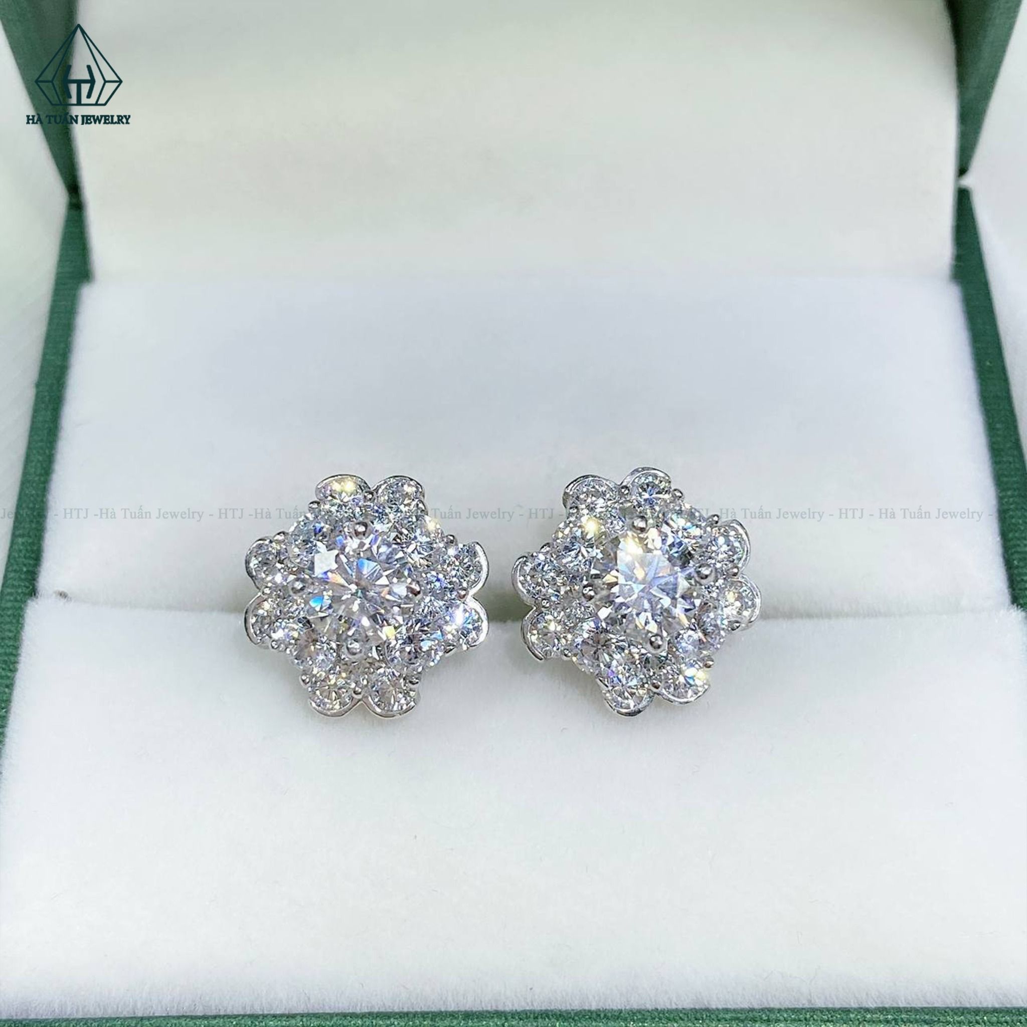  EX271 5.4mm Bông tai hoa đôi 