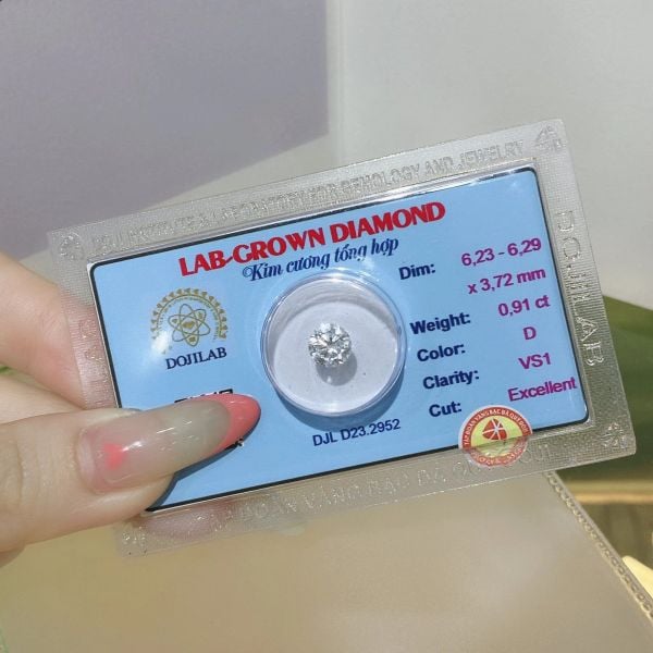  LDR62 Kim cương nhân tạo 6.2mm-D-DJLD23.2952 (đã cắt vỉ) 