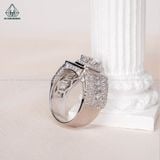  RMX075 7mm Nhẫn nam viền baguette 