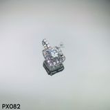  PX082 5.4mm Mặt halo vuông 